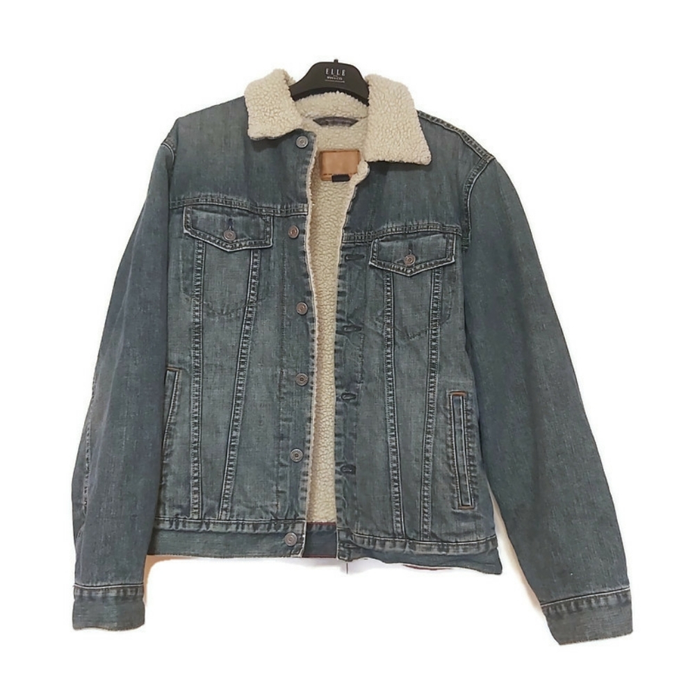 Vintage Gap sherpa denim jacket